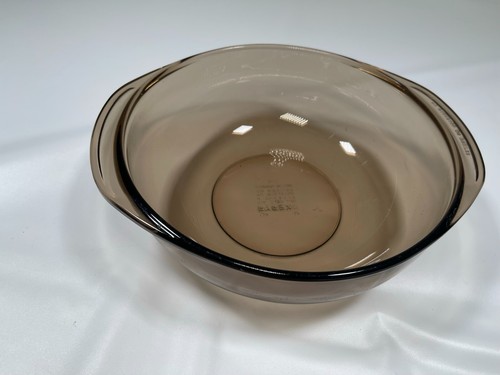 Vintage Pyrex Smoke Amber Casserole Dish No Lid 024 2 L D-11 - Picture 2 of 5