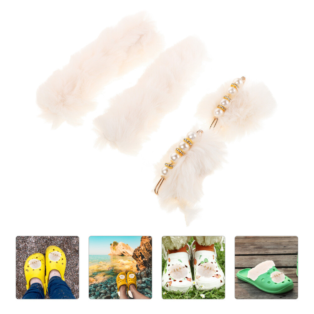 APL 1 Set Foro Ricambi Scarpe Fornitura Invernale Caldo Peluche Tacco Cinghie Foro Scarpa