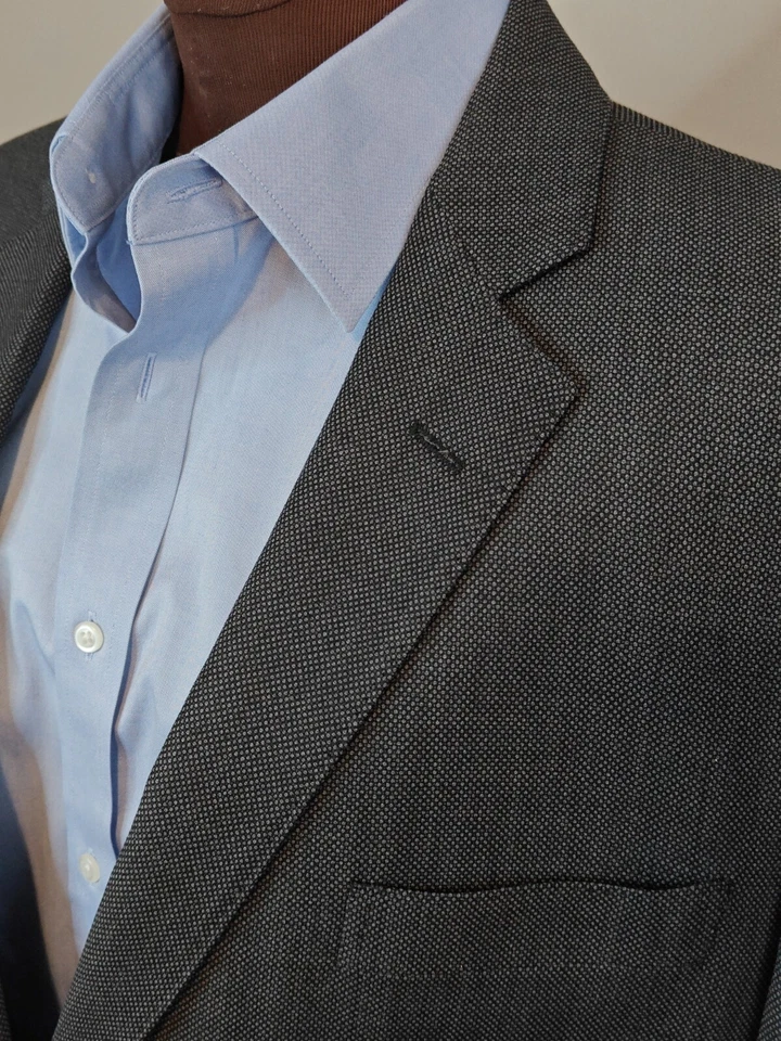 🇺🇲 Blazer Abrigo Deportivo Brooks Brothers Madison Para Hombres 46R Carbón 2 Botones  Foto 2 de 4