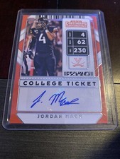 2020 Panini Contenders Draft Picks Jordan Mack College Ticket Rookie Auto Mint