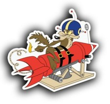 Wile E. Coyote Funny Rat Rod Hot Rod Tool Box Vintage Racing Rat Fink Sticker