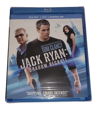 Jack Ryan: Shadow Recruit (Blu-ray + DVD + Digital HD) Chris Pine Kevin Costner