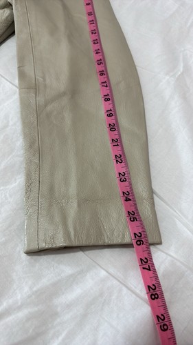Vintage USA Leder beige braun Blazer Style Lederjacke Größe XL - Bild 8 von 17