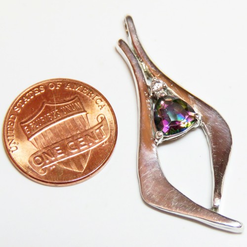 Tesoros recuperados--Colgante de plata esterlina de circonita cúbica mística de SoniaMcD - Imagen 2 de 12