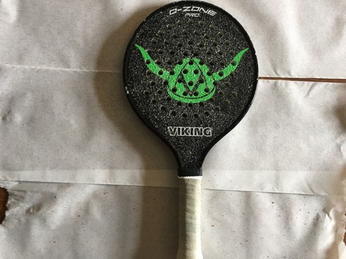 Viking O-ZONE Paddle Ball 375 g piattaforma tennis racchetta da paddle OZONE 4 1/4 VERDE - Foto 1 di 12