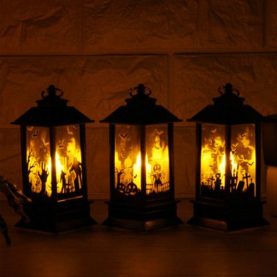 Chimenea de LED Linterna registro flamless fuego efecto Lámpara Vintage Navidad Decoración del hogar
