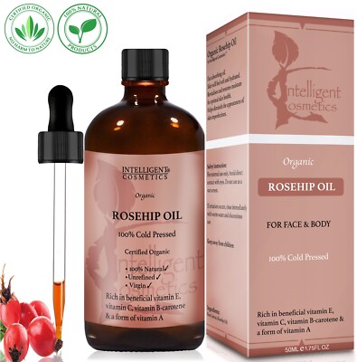 50 ml Hagebuttenöl biozertifiziert 100% kaltgepresstes Öl rein natürlich nativ 