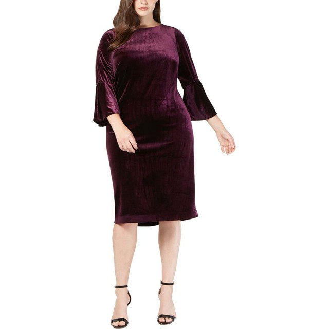calvin klein velvet dress purple calvin klein purple velvet dress