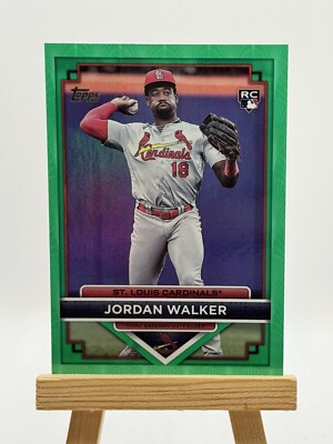 2023 Topps Flagship Collection Jordan Walker RC Green 42/99 Cardinals COSCO