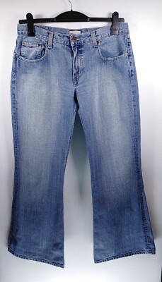 Tommy Hilfiger Hipster Tommy Outlet W31 L30 blau Damen Jeans Hose Denim Designer