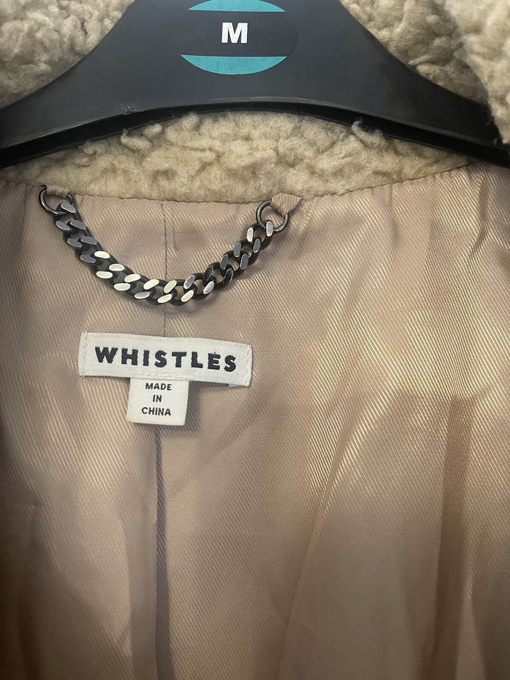 Whistles Cost Beige Teddy Size Medium Winter eBay