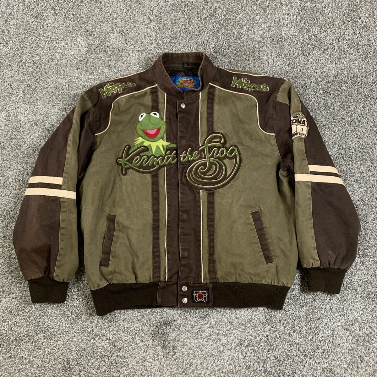 Disney DAYTONA 500 NASCAR Racing KERMIT THE FROG Jacket - JH 