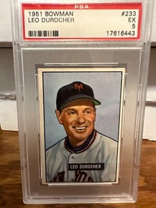 1951 Bowman Leo Durocher #233 PSA 5
