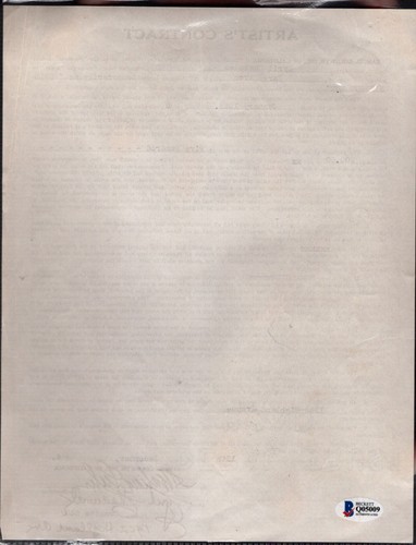 Contrato de película firmado por Cyril Chadwick 1925 - Imagen 2 de 2