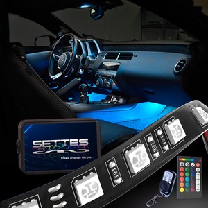 18 Color Music Led Interior Car Kit Under Dash Footwell Smd Accent Image Is Loading 18 Color Music Led Interior Car Kit Under