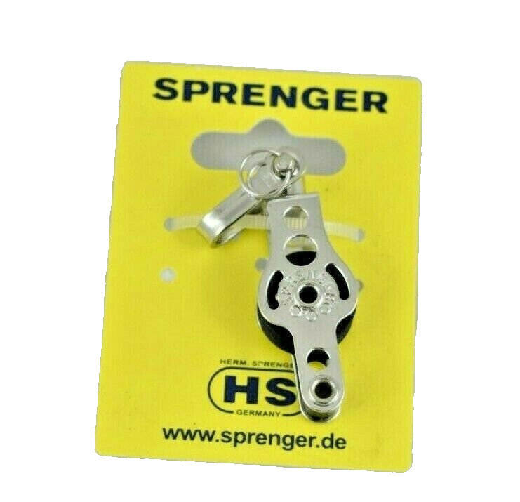 Sprenger Micro XS Block Ball Bearing 6mm 1 sheave Swivel Becket 35321 700 055