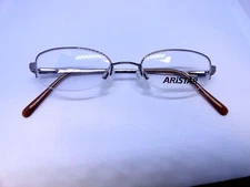 ARISTAR AR6981 535 GunMetal/Brown 45mm Eyeglasses Frame Semi Rimless BRAND NEW