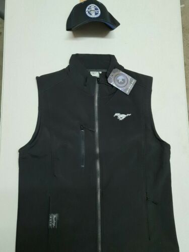 Ford Mustang Men's Vest Matching Mustang Cotton Drill Cap - Picture 2 of 5