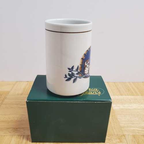Otagiri Owl Tree Branches Embossed Hand Crafted Coffee Mug Tea Cup Made in Japan - Picture 2 of 6