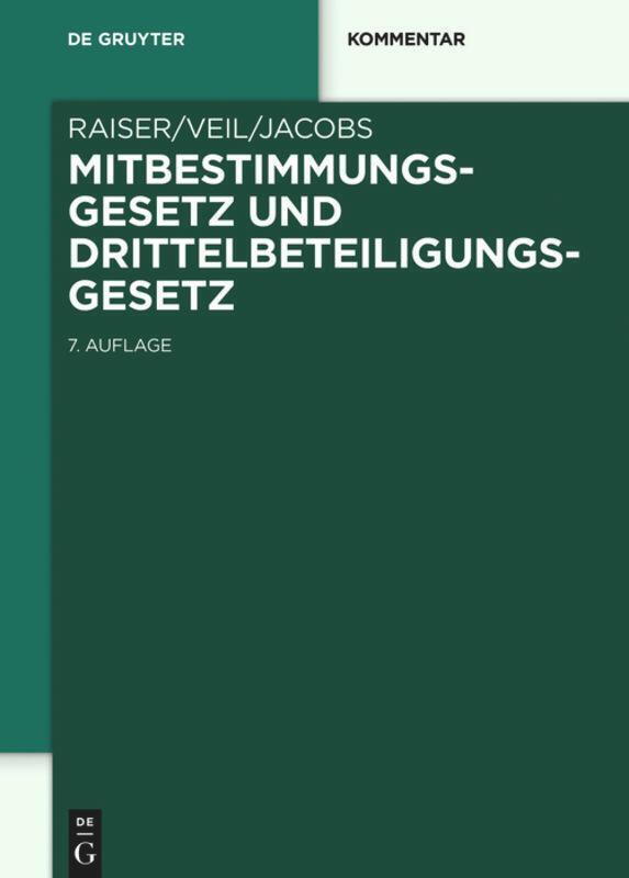 Thumbnail - Mitbestimmungsgesetz Und Drittelbeteiligungsgesetz | Thomas Raiser (u.