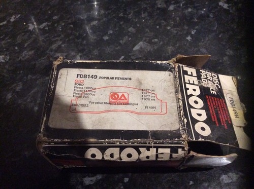Ford Feista  77/83 950,1100,1300,ferodo Brake Pads