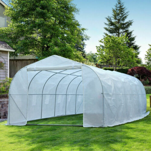 Outsunny 20' x 10' x 7' Freestanding High Tunnel Walk-In Garden