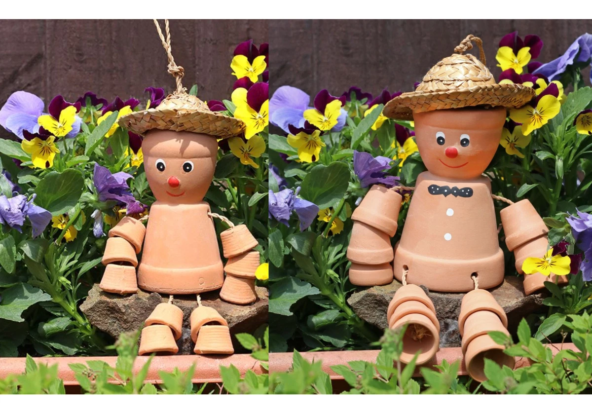 Bill And Ben Wooden Garden Ornaments Fasci Garden