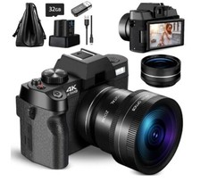 NBD Digital Camera 4K Ultra HD 48MP All-in-One Vlogging Camera with Wide Angle L