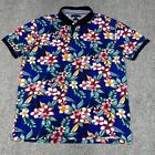 Tommy Hilfiger Xxl Slim Fit Polo Shirt Floral Design Pullover Short Sleeve