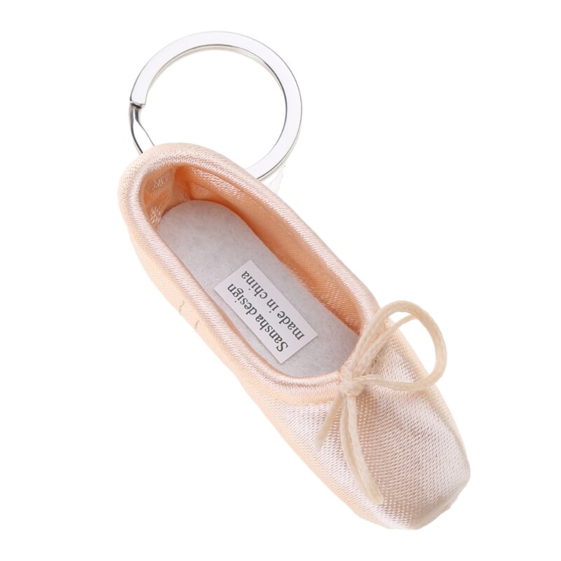 Pointe Shoe Keyring Unisex Ballet Shoe Keychain Decoration for Bags