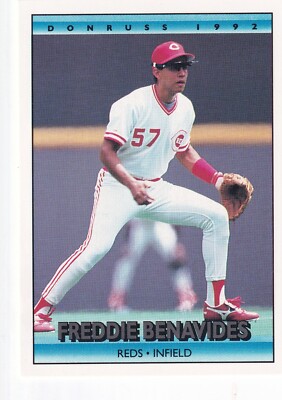 1992 Donruss #573 Freddie Benavides Cincinnati Reds + Yes 4 Free Mystery Cards
