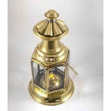 Antique Brass Nautical Ship Lantern Vintage Maritime Kerosene Oil Lamp