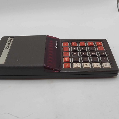 Litronix 2260 Handheld Electronic Calculator Brown Vintage Slide Rule 3AA Works - Picture 8 of 10