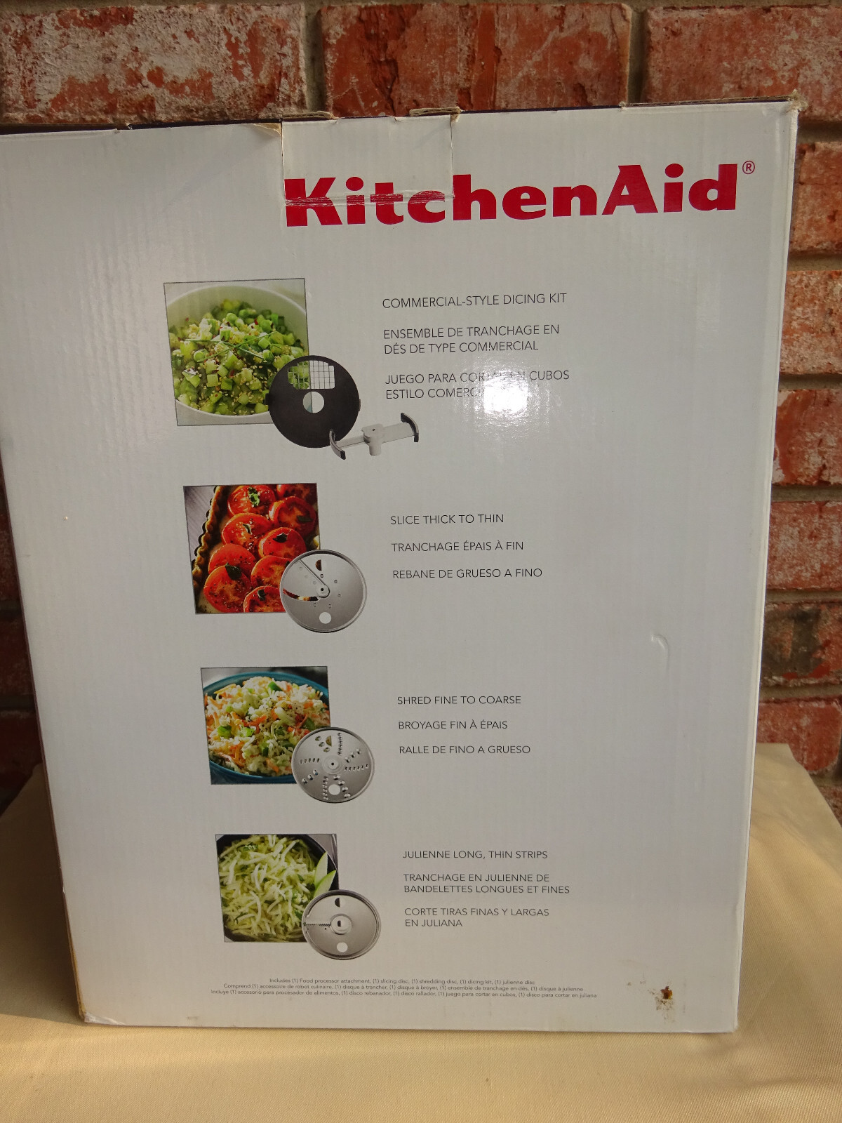 KitchenAid Food Processor Attachment New Open Box KSM2FPA 883049368030