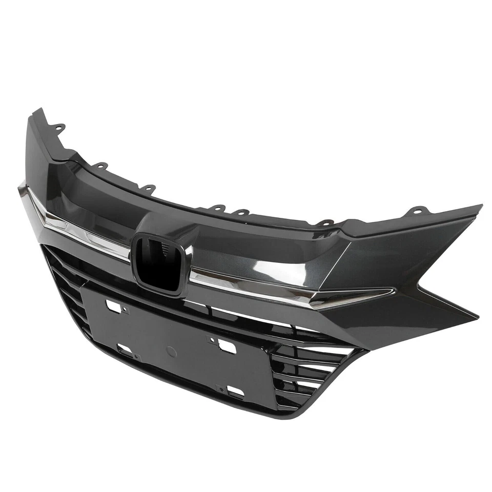 Rejilla de parachoques superior delantera con moldura cromada para Honda HR-V HRV 2016 2017 18 Foto 4 de 4