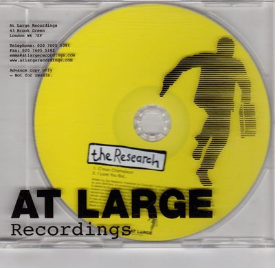 (GR60) The Research, C'mon Chameleon / I Love You But..... - 2005 DJ CD