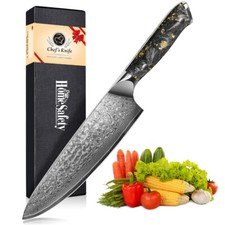 8 Inch Damascus Chef Knife 67-Layers Handmade Damascus Steel V-sharp Edge Knife