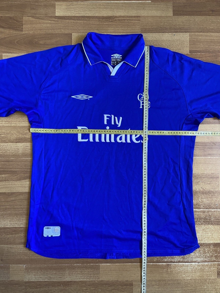 CHELSEA 2002 2003 HOME FOOTBALL SHIRT SOCCER JERSEY UMBRO sz