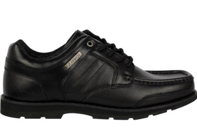 Neu Jungen Kangol Kinder Harrow Schnürschuhe Junior Schulschuhe schwarz UK 2 UVP 54,99 