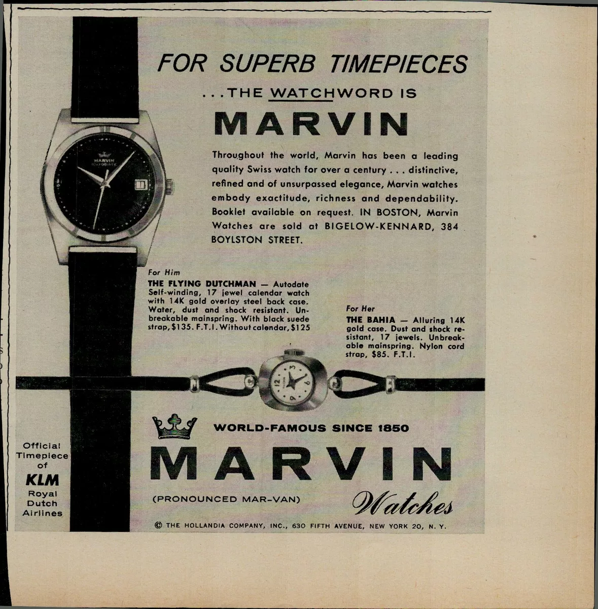 Marvin watches vintage top