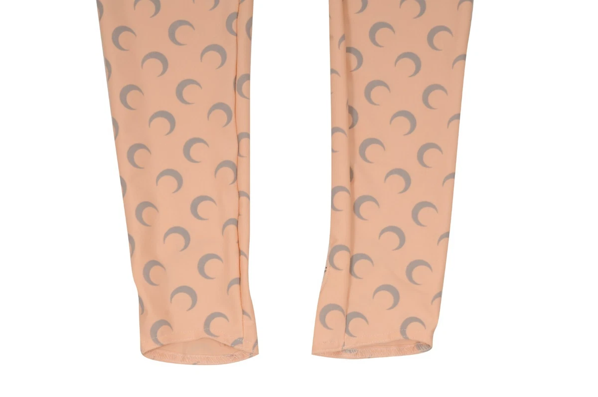 Marine Serre Womens Crescent Moon Print Leggings Size Medium Tan Jersey  Stretch