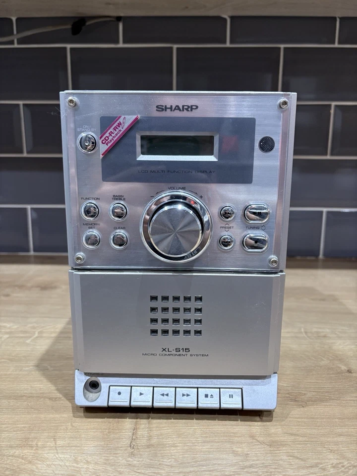 SHARP XL-S15 Micro Hifi System - Radio, Cassette, CD WORKING CASSETTE DOOR STUCK - Image 2 of 4