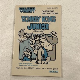 Vintage Donkey Kong Jr. ColecoVision Complete in Box Game-Tested & Working 80's