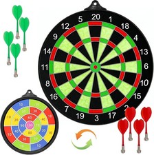 Magnetic Dart Board Set with 8 Darts, Indoor Outdoor Games for Family and Friend