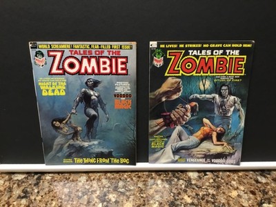 TALES OF THE ZOMBIE 1 3 MARVEL 1973 SIMON GARTH! BORIS VALLEJO COVERS!