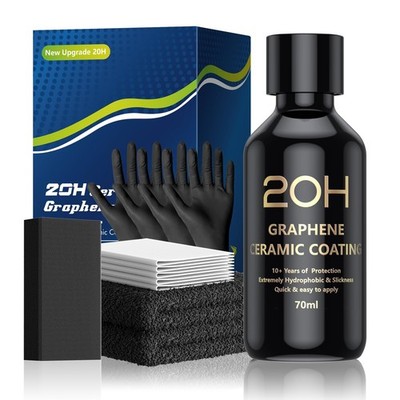 20H Advanced Graphene Ceramic Coating for Cars (70ml) - Car Detailing Kit, 10...