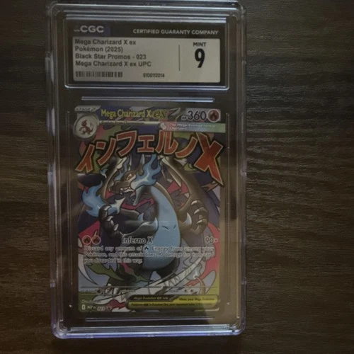 The Pokémon Company Mega Charizard X ex 023 Black Star Promo Holo CGC 9