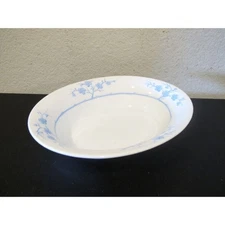 Spode Geisha Light Blue Blanche De Chine Oval Vegetable Serving Bowl