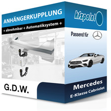 Für Mercedes E-Klasse Cabriolet 09.2017- G.D.W. Anhängerkupplung abnehmbar neu