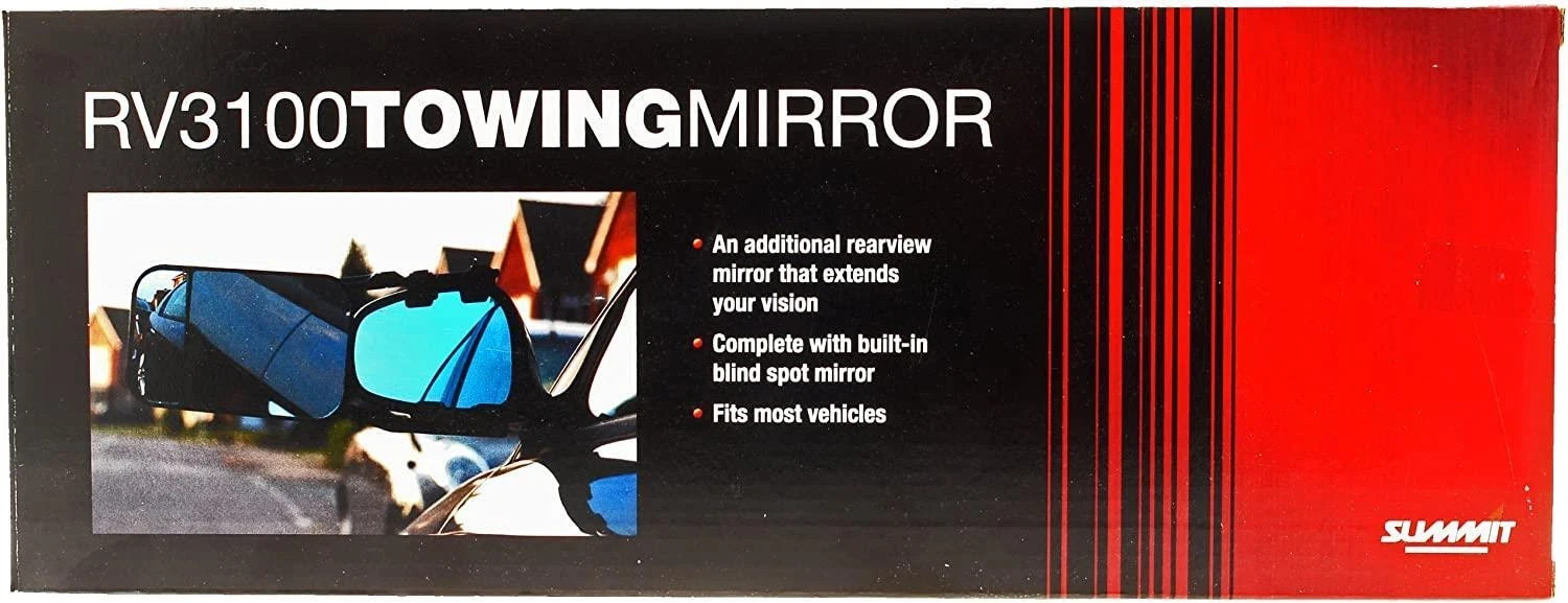 Caravan Towing Mirror Car Van Wing Mirror Extension Mirror  + Blind Spot Single